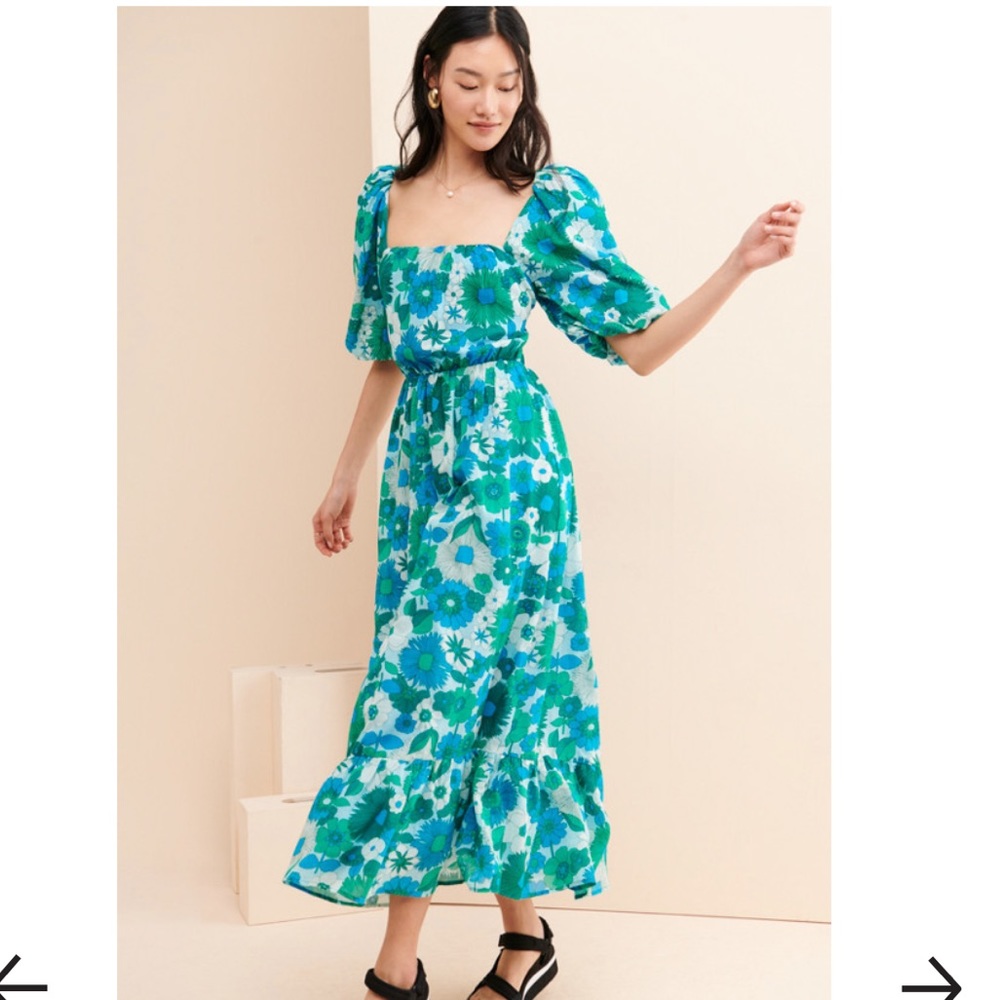 Antik Batik Lorette Lagoon Maxi Dress
